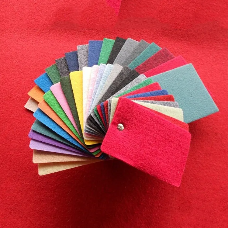 Needle-Punched Red Polyester Exhibition And Event Carpet
