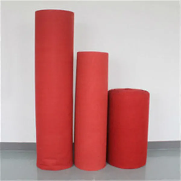 Needle-Punched Red Polyester Exhibition And Event Carpet