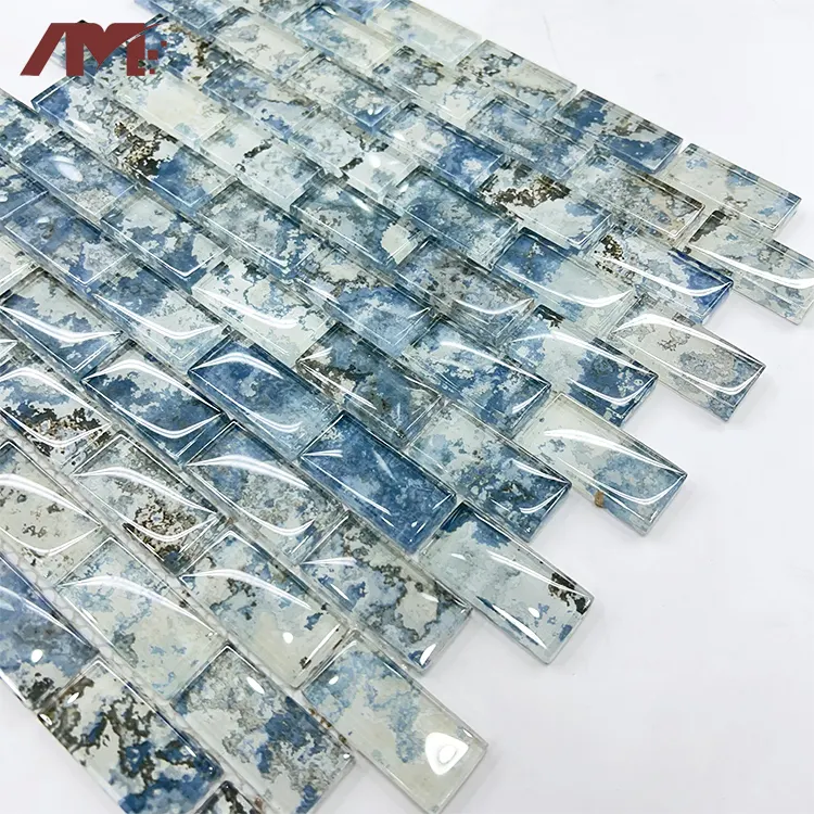 Glass Mosaic Tile 320x297mm For Wall And Floor Use