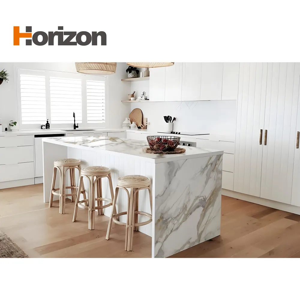 3D-Printed Gray/White Engineered Quartz Slab