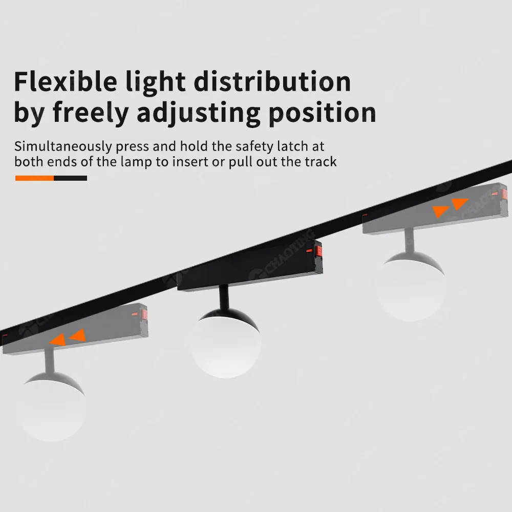 Adjustable Aluminum Magnetic COB LED Track Spotlight 10W 3000K/4000K/6000K