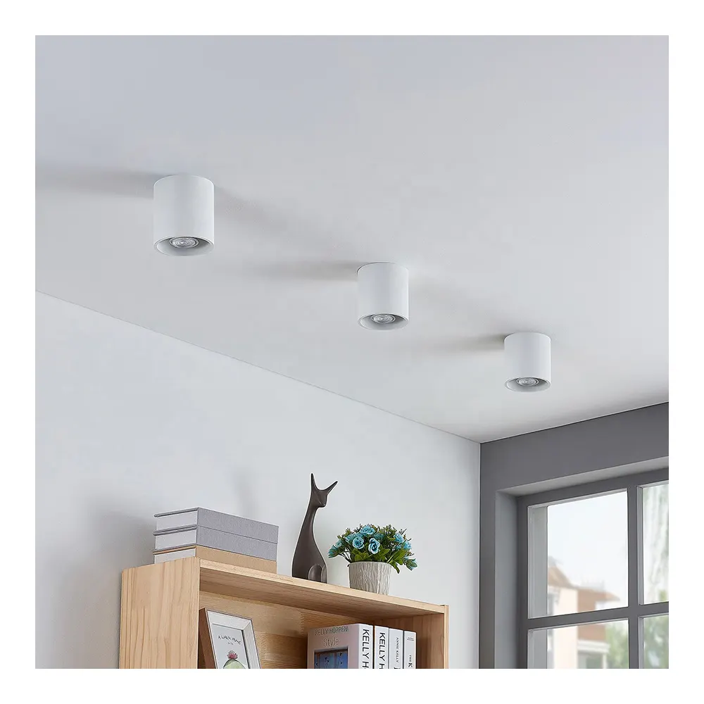 Anti-Glare Dimmable Square LED Ceiling Light Black/White 15-40W IP65