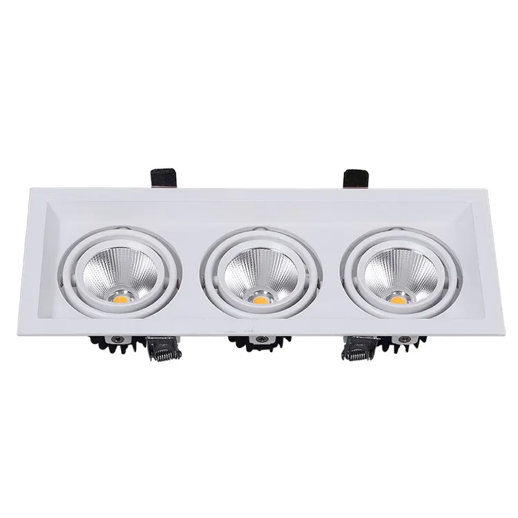 Adjustable Dimmable Recessed COB LED Downlight 7-30W