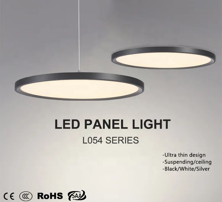 Adjustable Slim Round LED Pendant Panel Light 400-1000mm 24W-96W