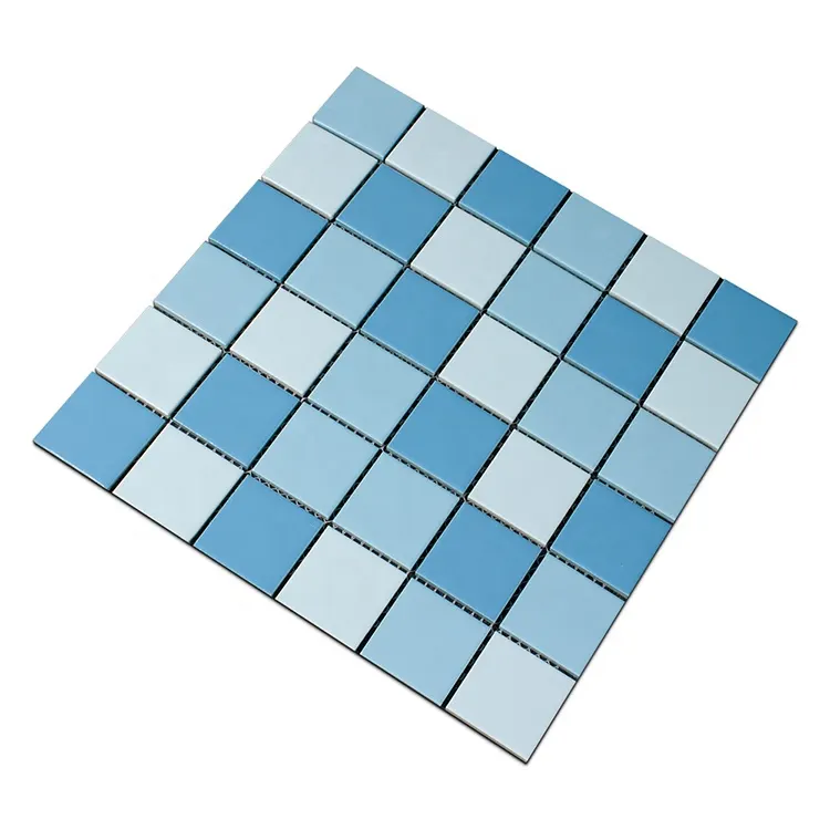 Blue Ceramic Mosaic Tile 48x48