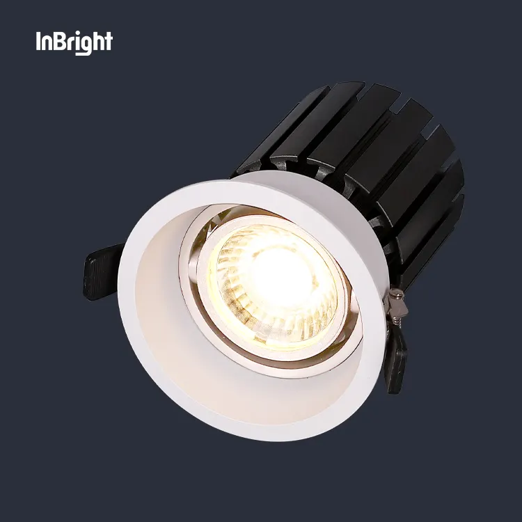 Adjustable Dimmable Recessed COB LED Downlight 7-30W