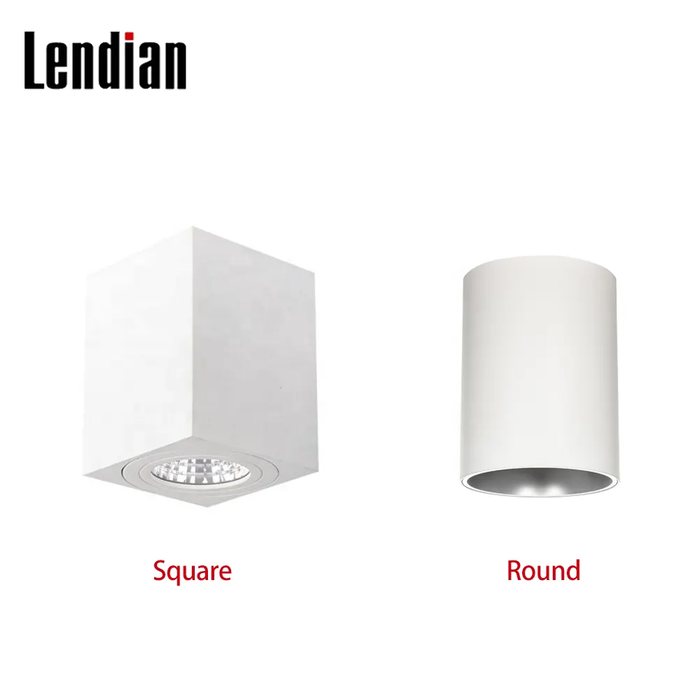 Anti-Glare Dimmable Square LED Ceiling Light Black/White 15-40W IP65