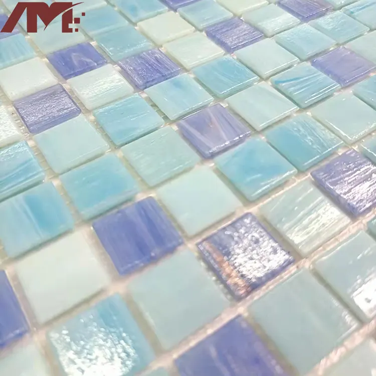 Glass Mosaic Tile 300x300mm 6-8mm Thick For Wall And Floor Use