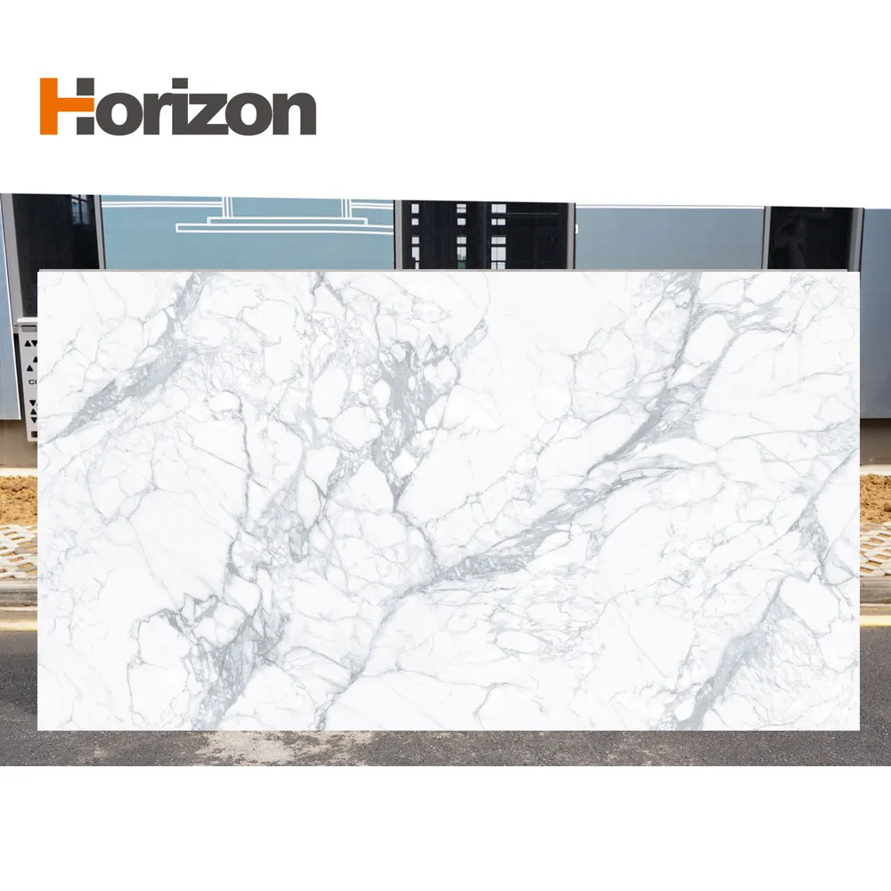3D-Printed White Engineered Quartz Slab For Countertops