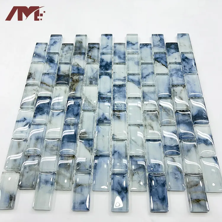 Glass Mosaic Tile 320x297mm For Wall And Floor Use
