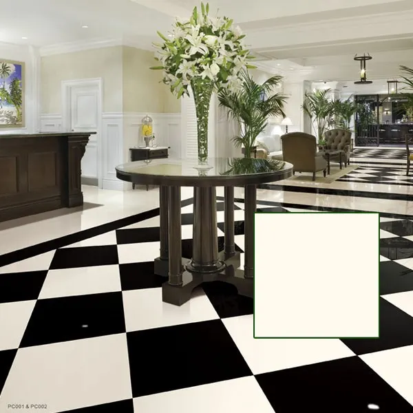 Black/White Ceramic Floor Tile 300x600mm