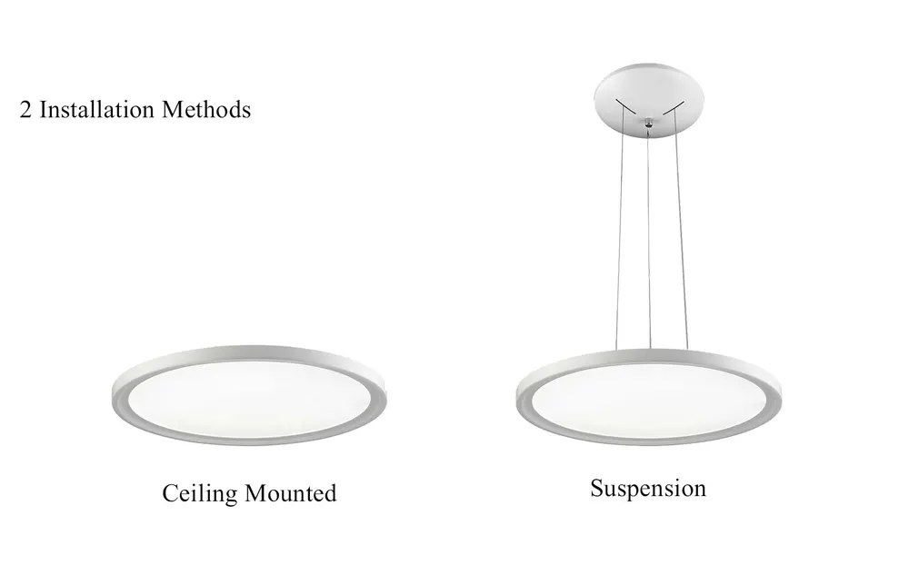 Aluminum LED Ceiling Light 24-96W 3CCT Selectable with Remote Control