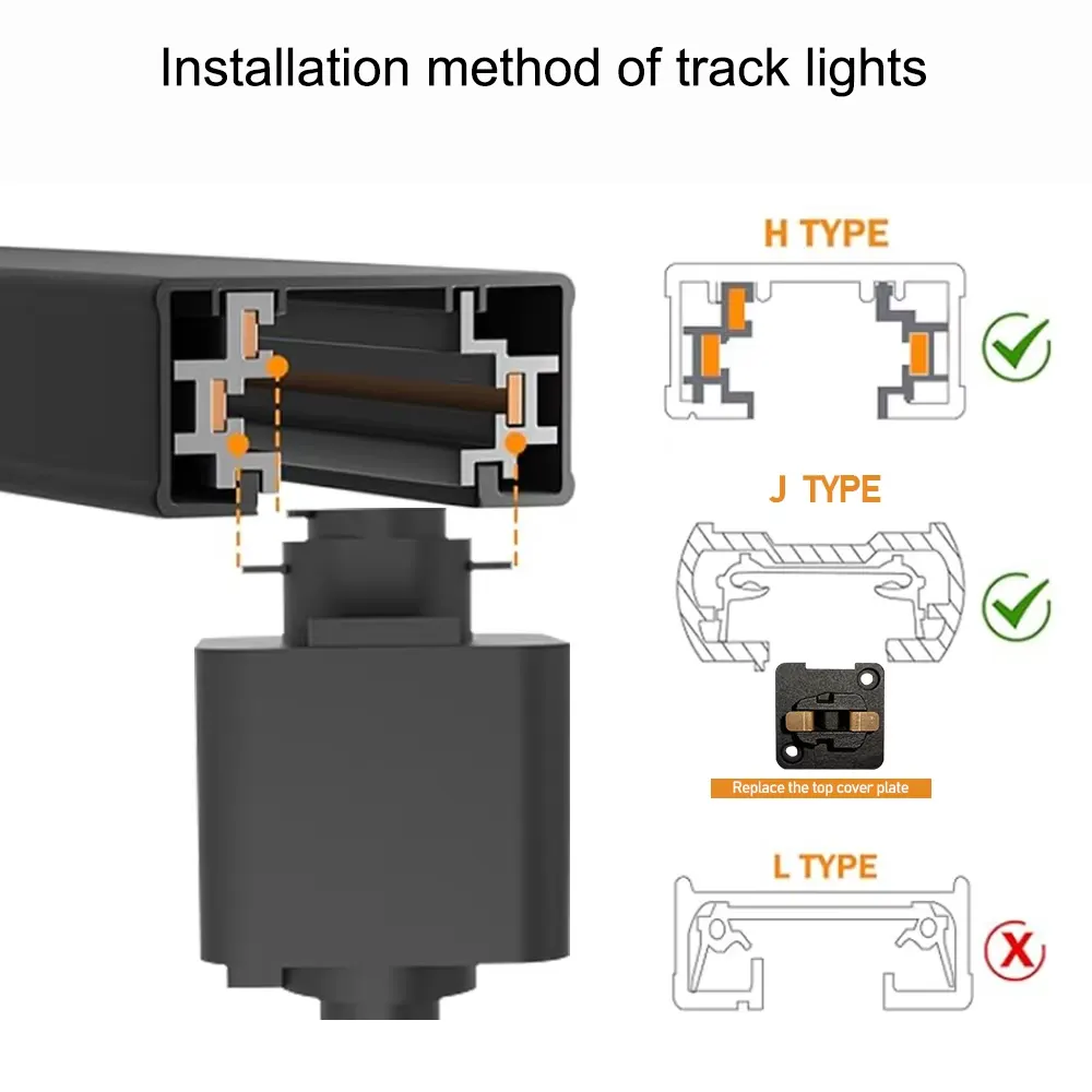 Adjustable Aluminum COB LED Track Spotlight