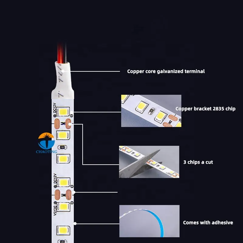 Flexible SMD2835 LED Strip Light 12V/24V IP67 2835 3000K/4000K