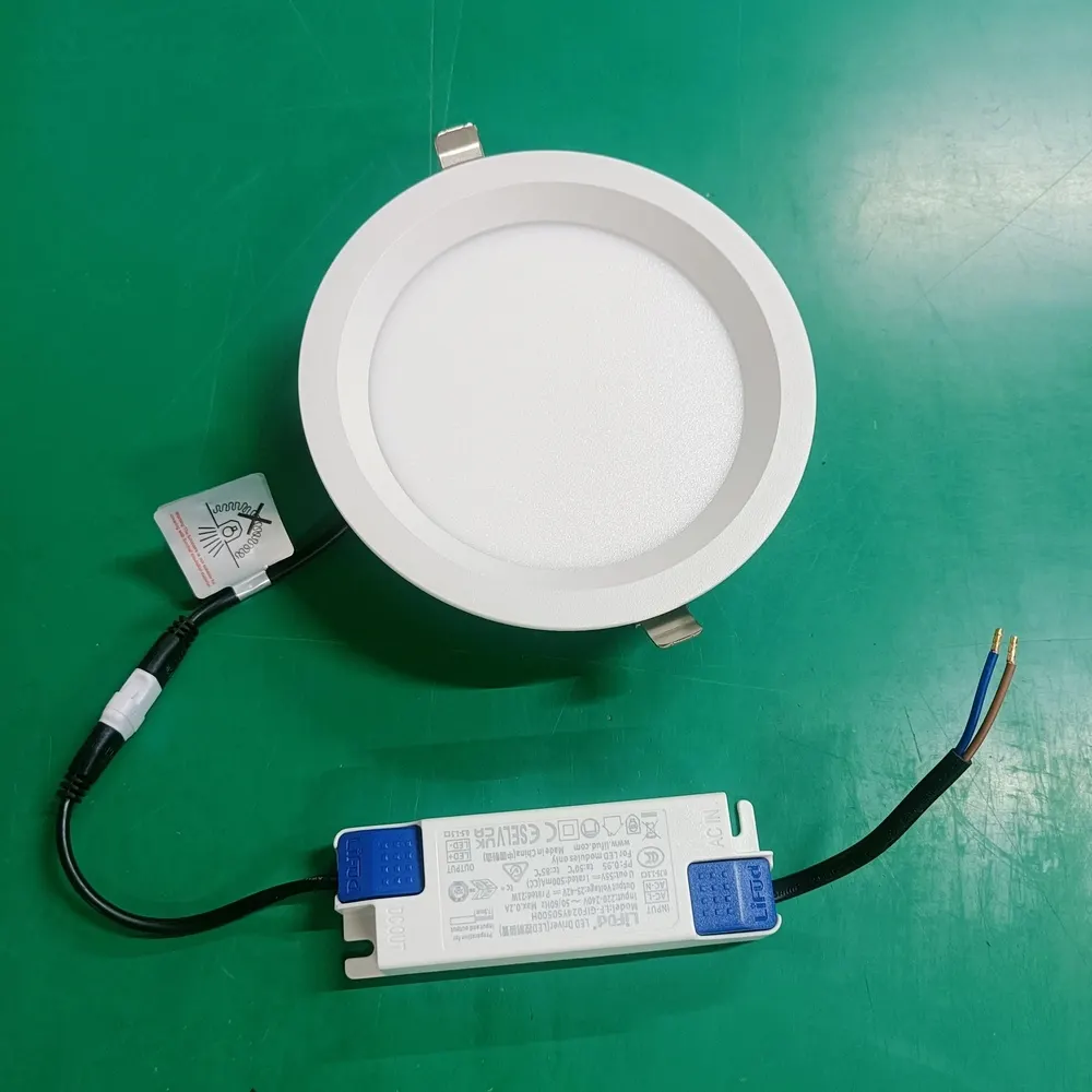 Adjustable Dimmable DALI Recessed LED Panel Light 20/40W 85-265V 3CCT Selectable