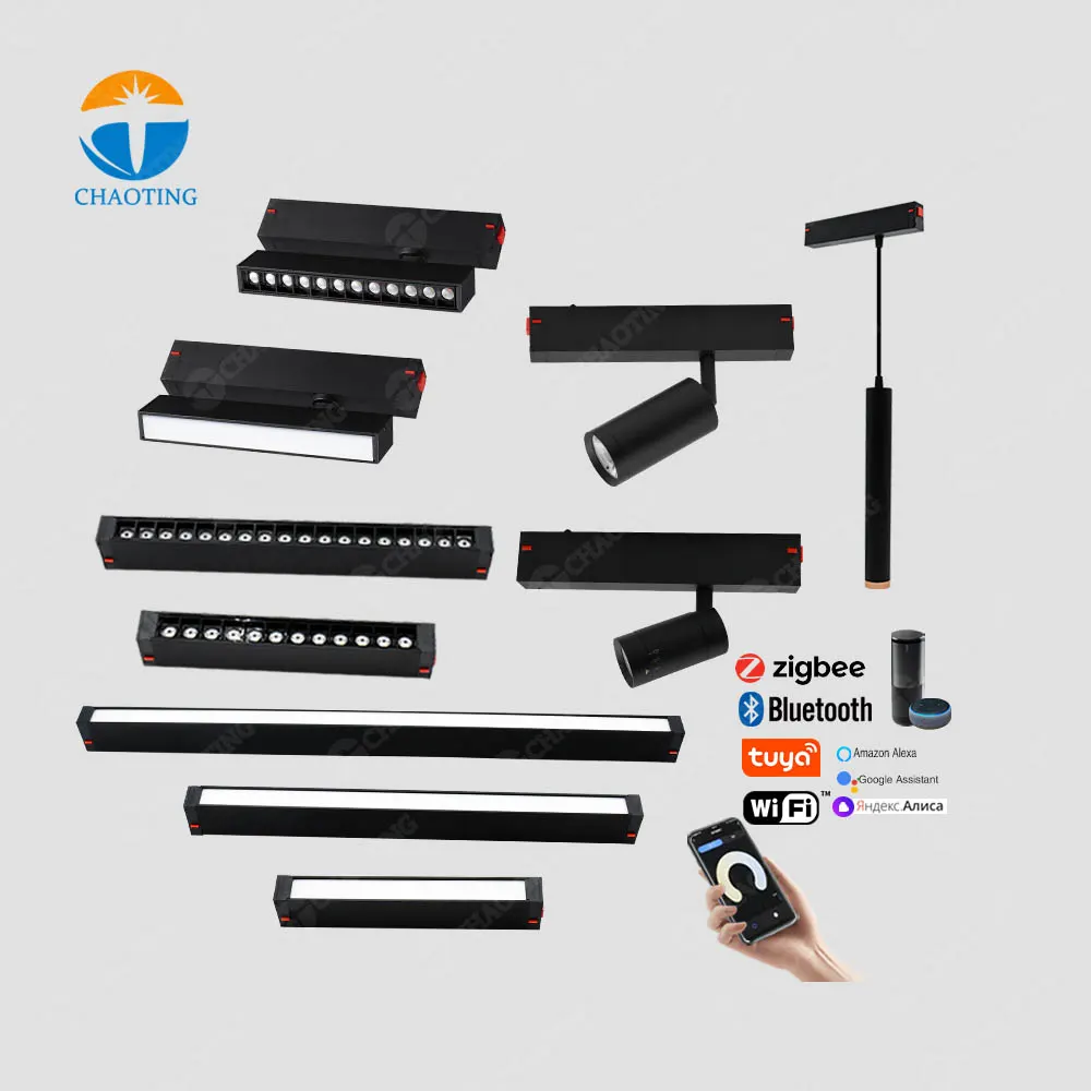 Adjustable Aluminum Magnetic COB LED Track Spotlight 12/20W