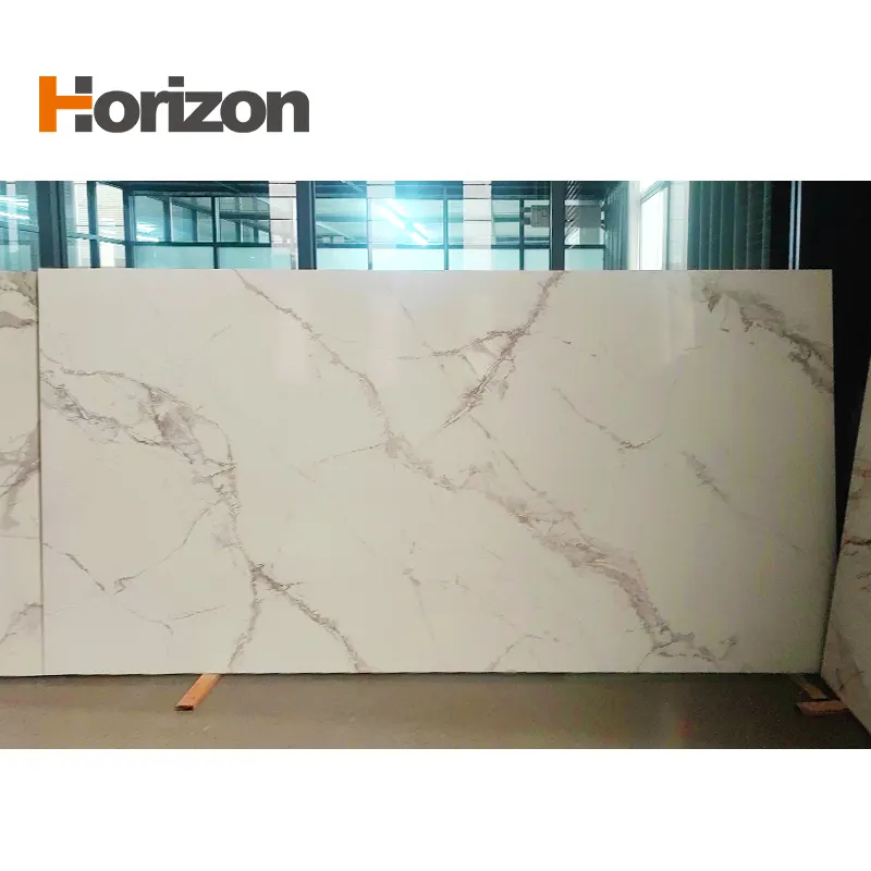 3D-Printed Calacatta Engineered Quartz Slab