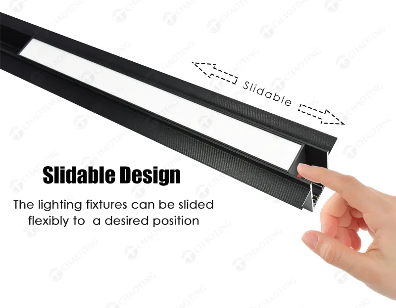 Adjustable Aluminum Linear LED Track Spotlight 8W-30W 4-Wire