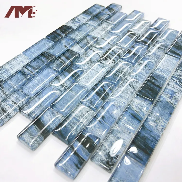Glass Mosaic Tile 320x297mm For Wall And Floor Use