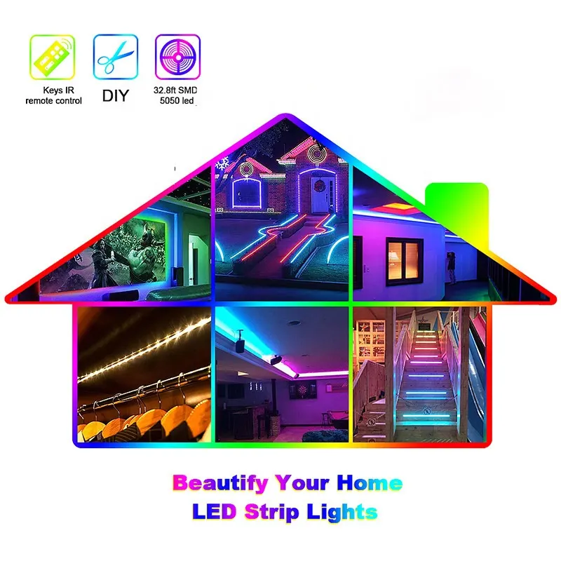 RGB LED Strip Light 12V/24V IP65/IP67 5050
