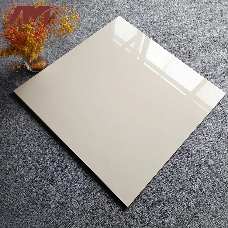Beige Polished Porcelain Floor Tile 600x600mm