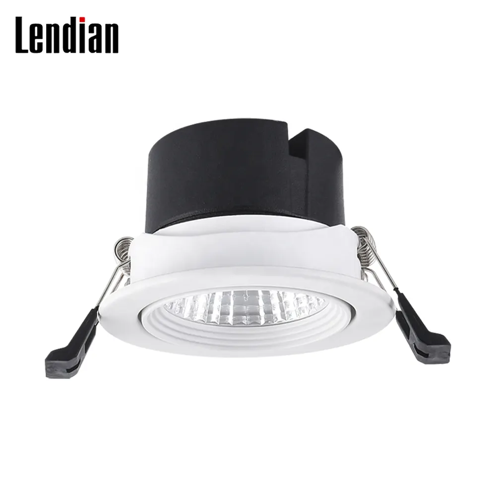 Adjustable Aluminum LED Downlight White 3-50W 24V 75mm 3CCT Selectable