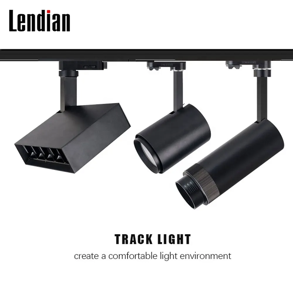 Adjustable Aluminum COB LED Track Spotlight 15-30W