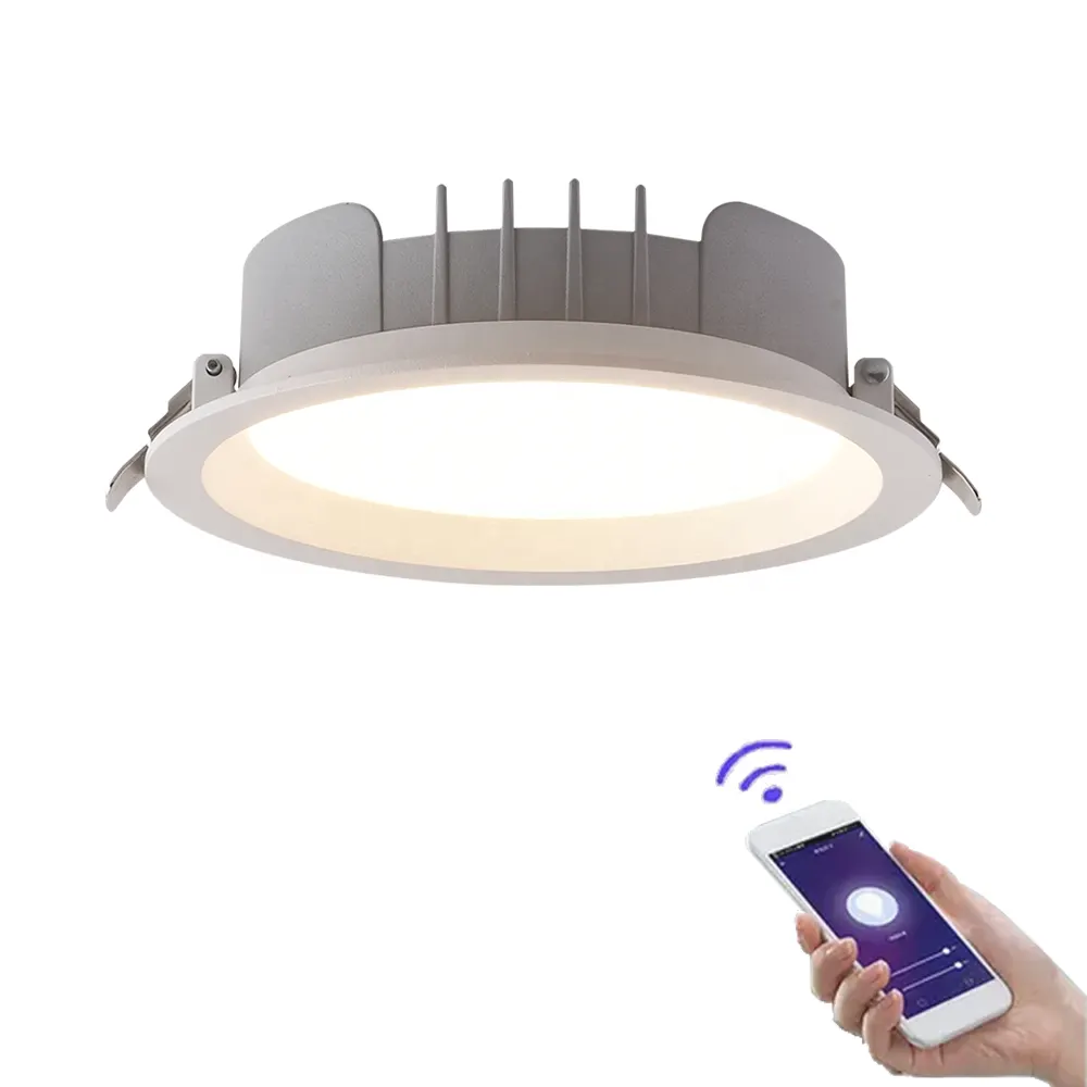 Anti-Glare Slim Dimmable Recessed LED Panel Light 9/12W 220V 3000K