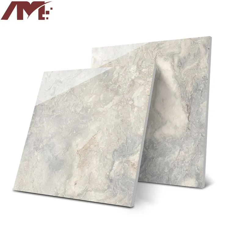 Carrara White Polished Porcelain Floor Tile 600x600mm