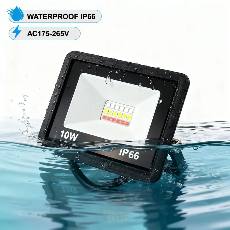 Adjustable Dimmable Aluminum RGBW LED Floodlight 10-200W IP65