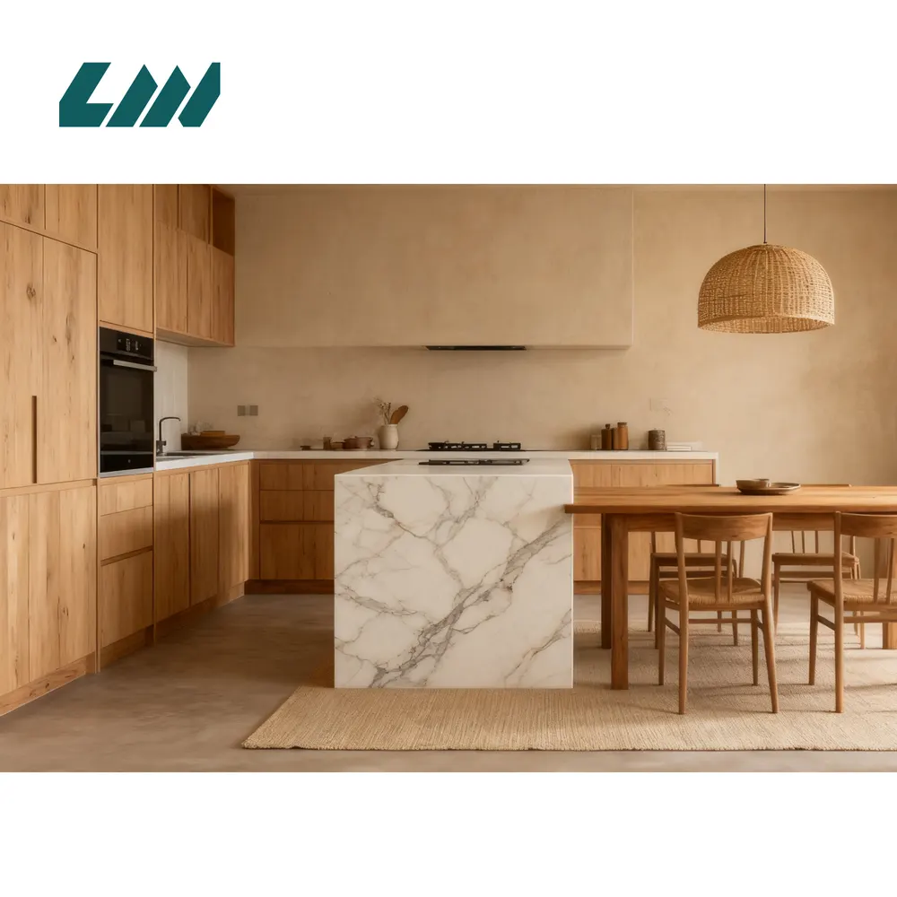 3D-Printed White Engineered Quartz Slab 3200x1600mm
