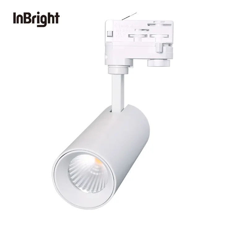 Adjustable Aluminum COB LED Track Spotlight 12-36W For 2-Wire Track
