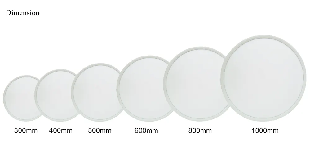 Adjustable Dimmable Recessed Round LED Panel Light 24-96W