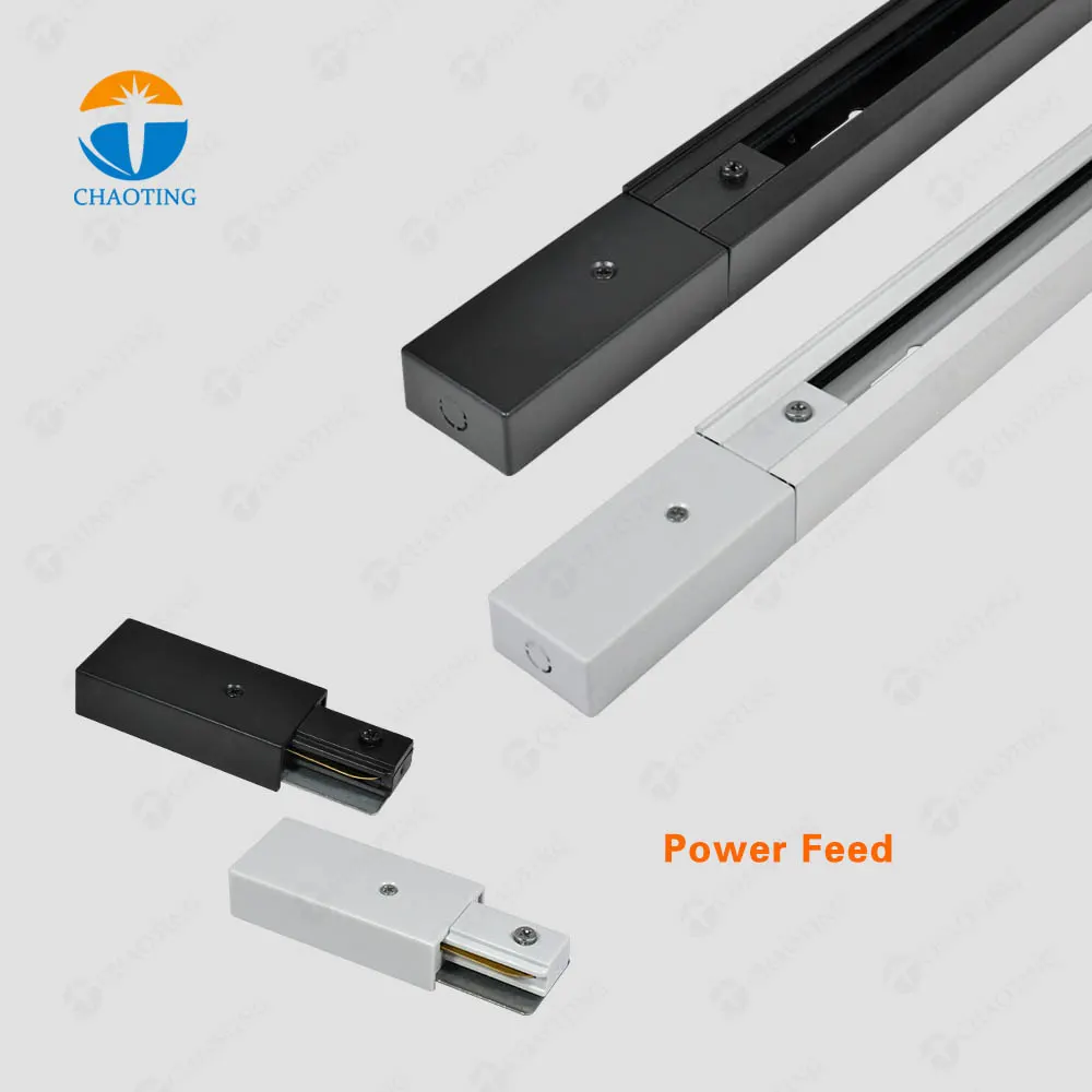 Aluminum 2-Wire T-Connector for Track Lighting