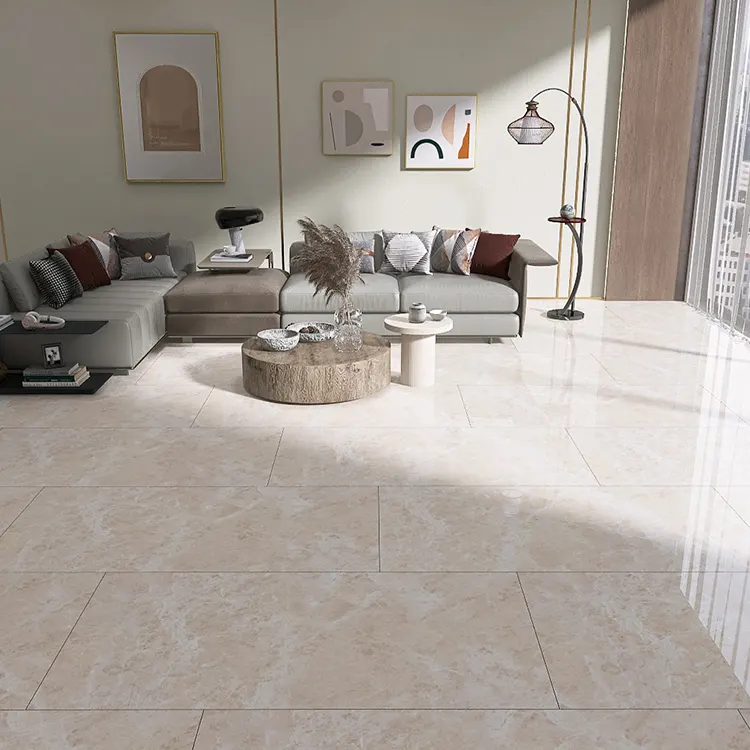 Calacatta Beige Polished Porcelain Wall And Floor Tile 1500x750mm