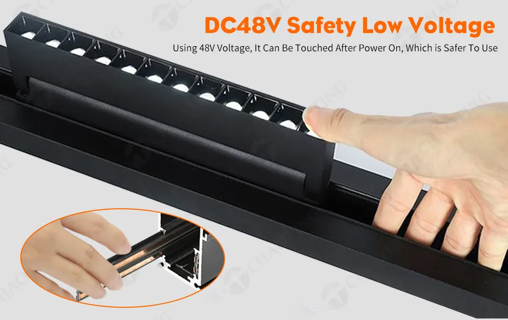 Adjustable Smart Aluminum Magnetic LED Track Spotlight 6-24W
