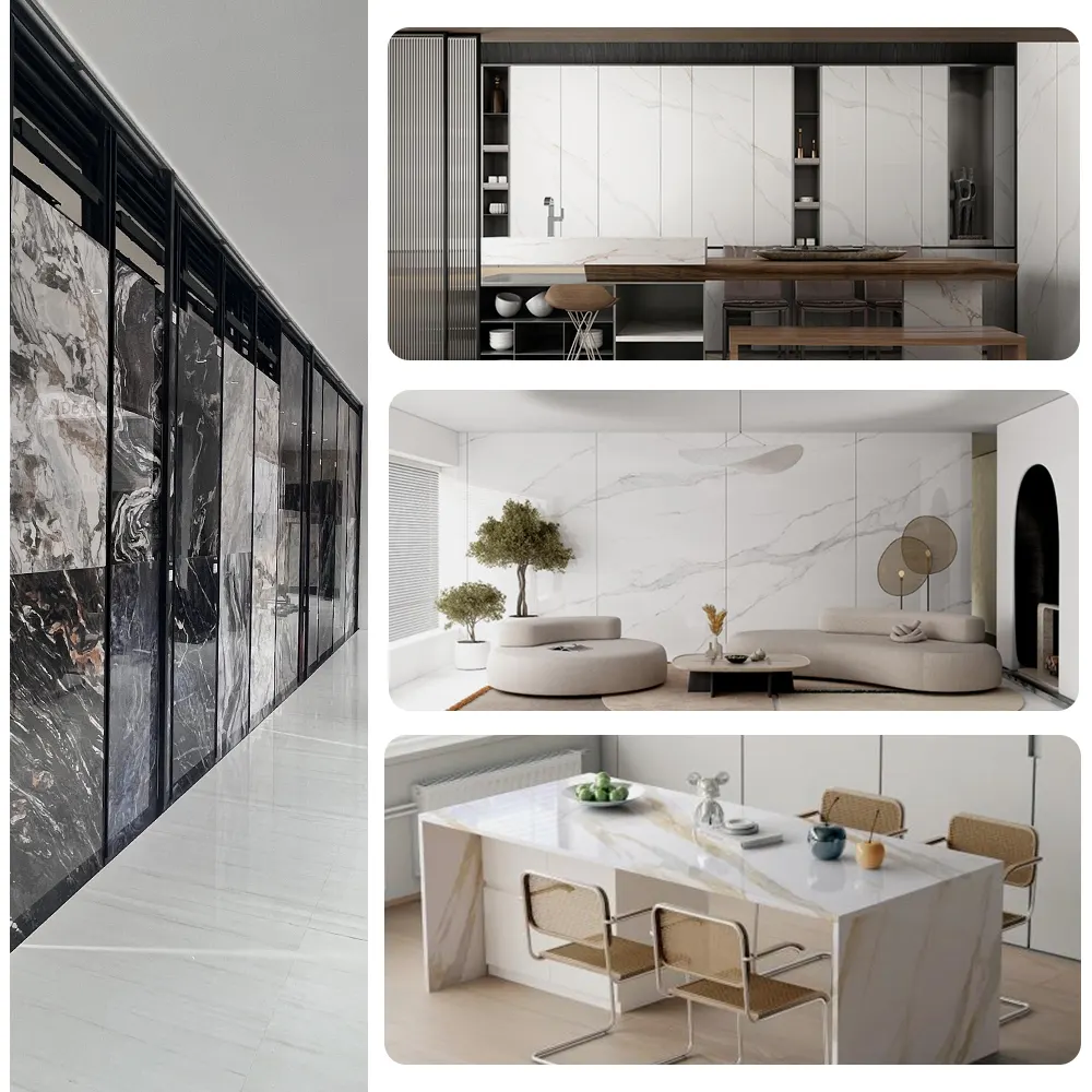 Calacatta White Polished Sintered Stone Slab 800x2600mm