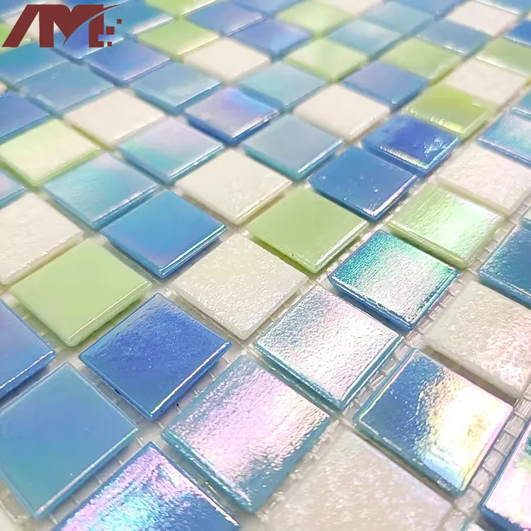 Glass Mosaic Tile 300x300mm 6-8mm Thick For Wall And Floor Use