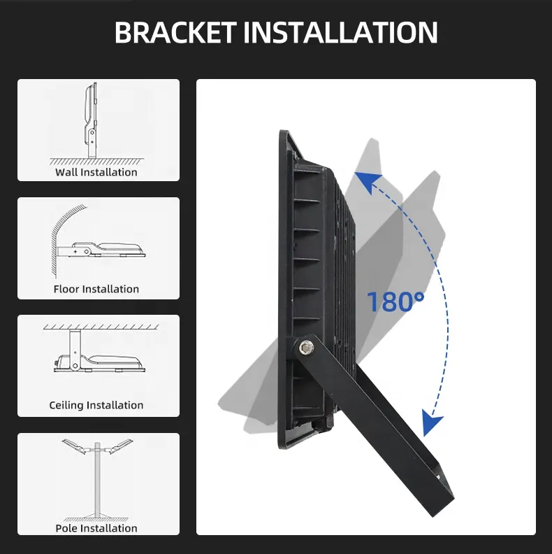 Aluminum LED Floodlight 10-50W IP66 100-265V