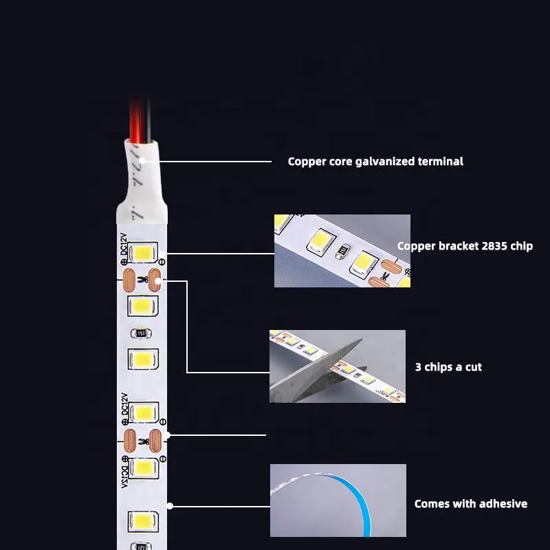 RGB SMD2835 LED Strip Light 12V/24V IP65 2835