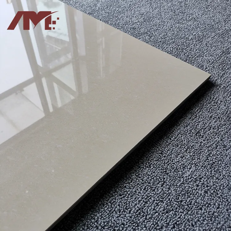 Beige Polished Porcelain Floor Tile 600x600mm