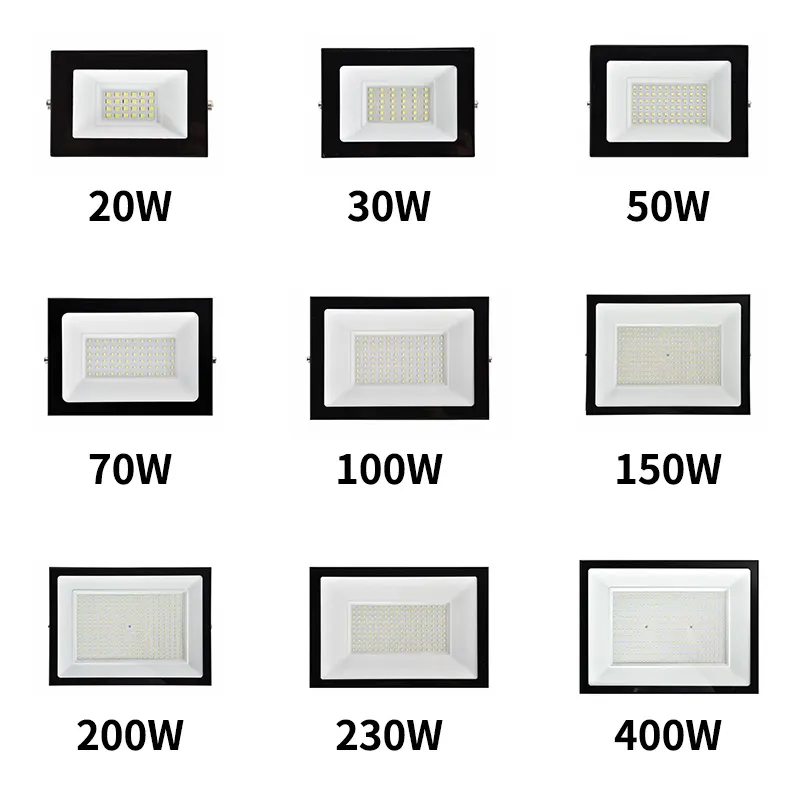 Aluminum LED Floodlight 50/500W IP65 165-265V