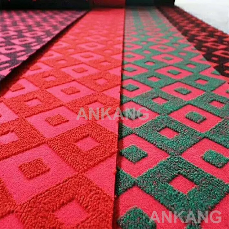 Needle-Punched Jacquard Polyester Exhibition And Event Carpet 3-10mm Thick