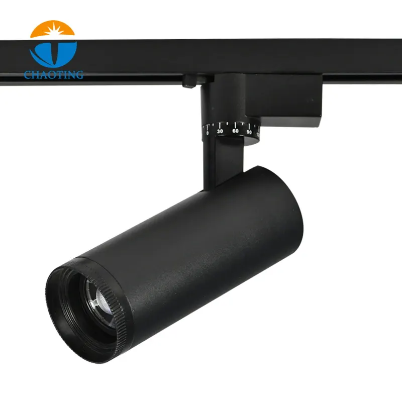 Adjustable Aluminum COB LED Track Spotlight 10-40W