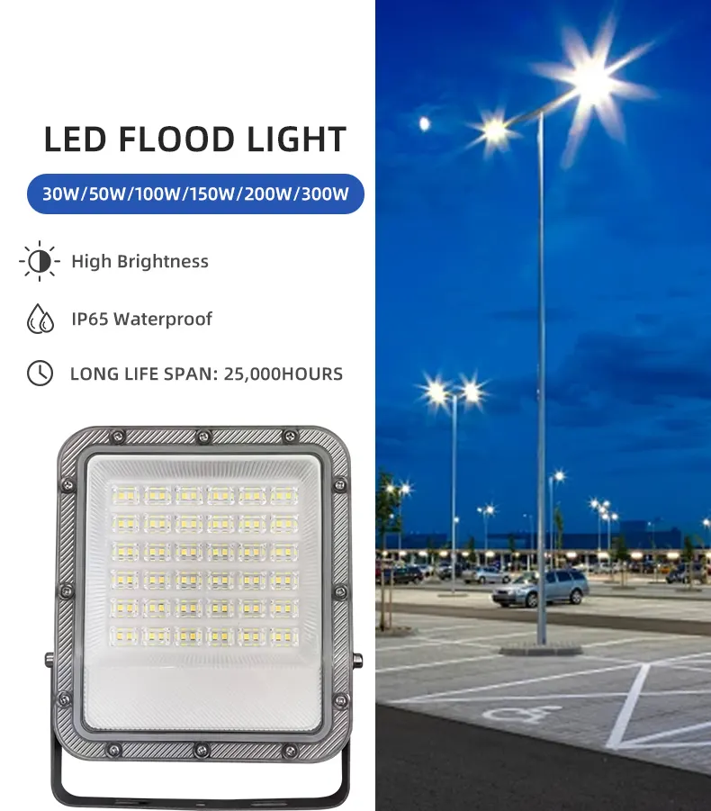 Aluminum LED Floodlight 50-200W IP65