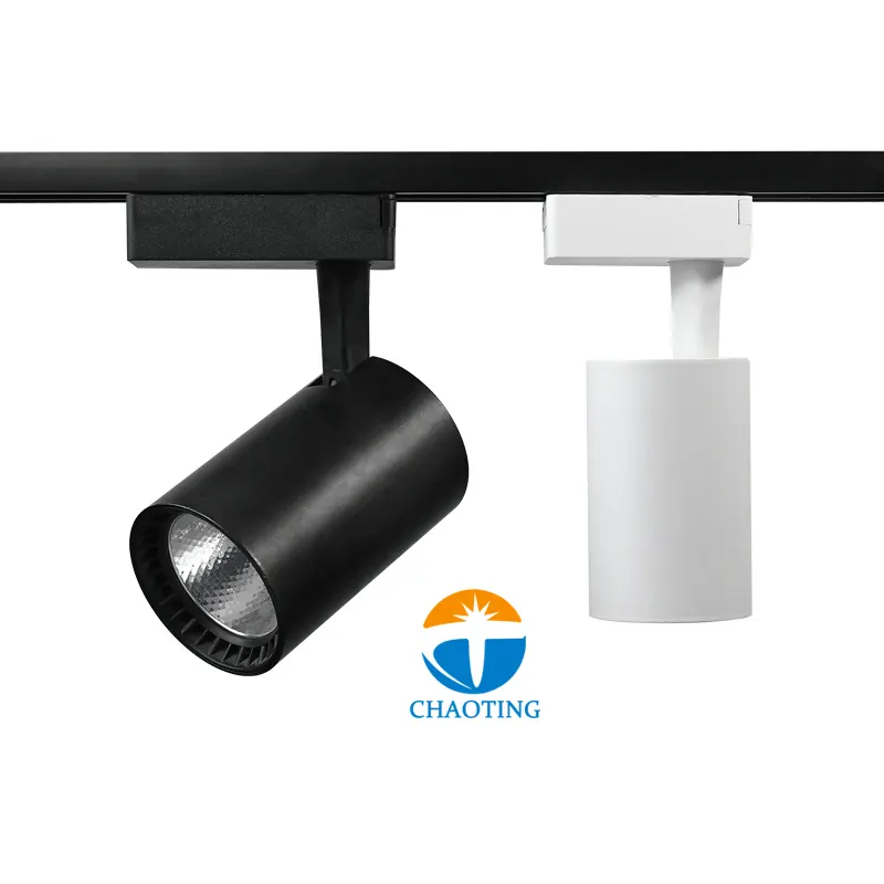 Adjustable Aluminum LED Track Spotlight 12-30W For 2-Wire Track