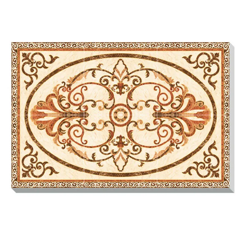 Floral Carpet-Look Ceramic Floor Tile 600x600mm
