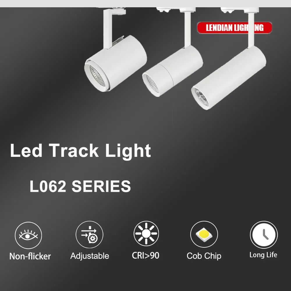 Adjustable Aluminum COB LED Track Spotlight 20/30W