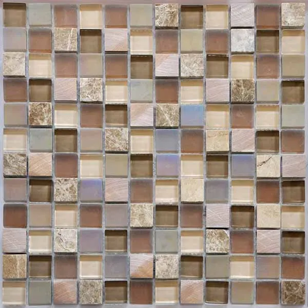 Brown Glass Mosaic Tile 300x300mm