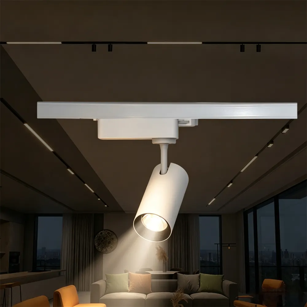 Adjustable Aluminum LED Track Spotlight White 2/32W